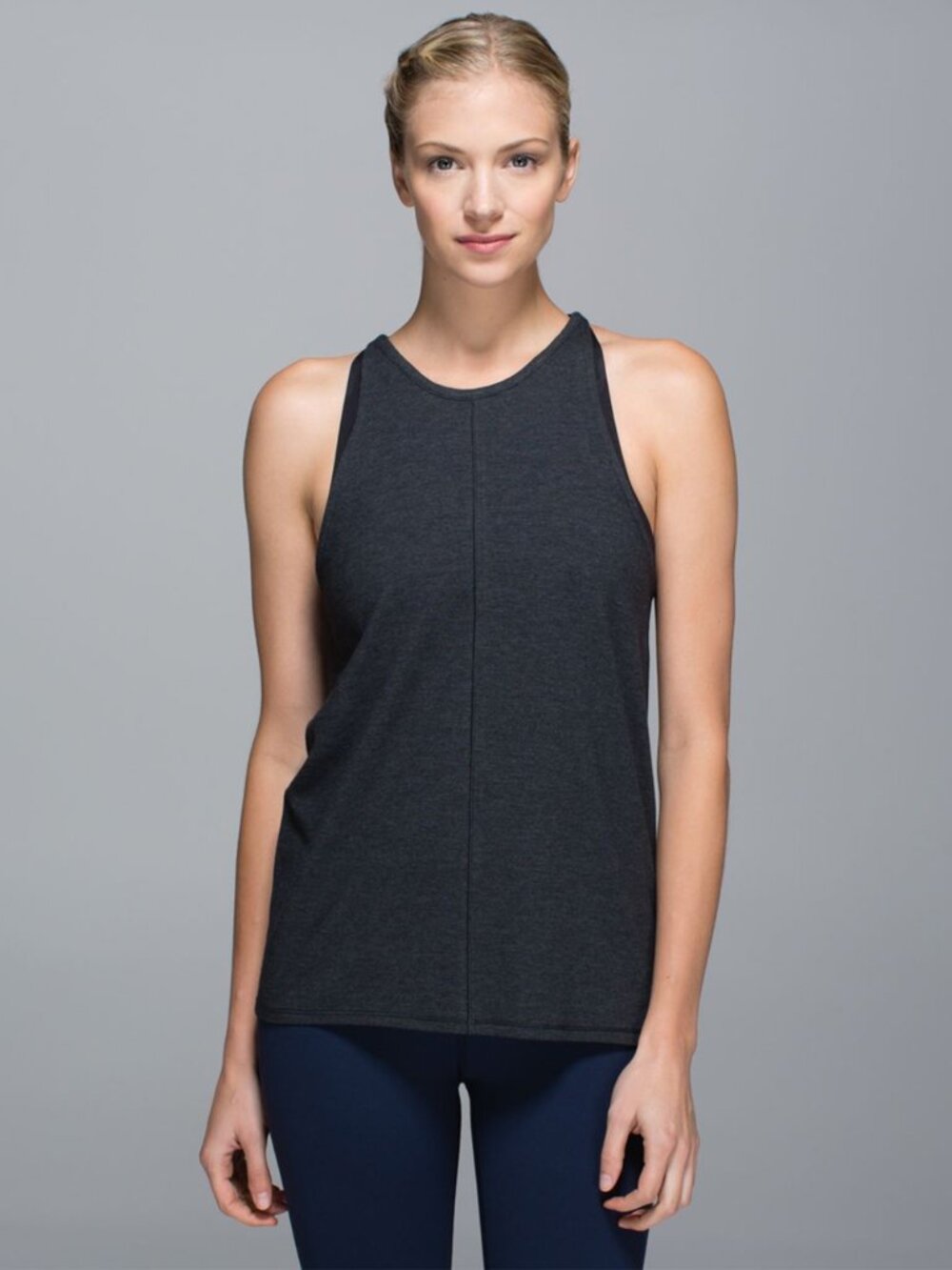 Lululemon Find Your Zen Tank Top Women's 10 Heather Black Sleeveless W1H66S EUC - Picture 9 of 12